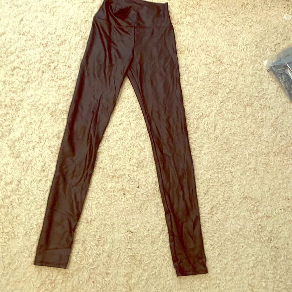 Leather leggings